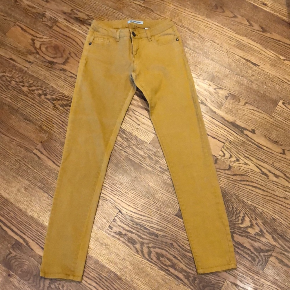 Gold Skinny Jeans by Emperial Size 7